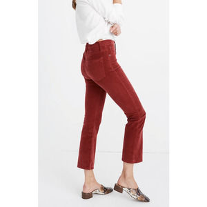 Madewell Demi Cali Boot Pants Orange Corduroys 32